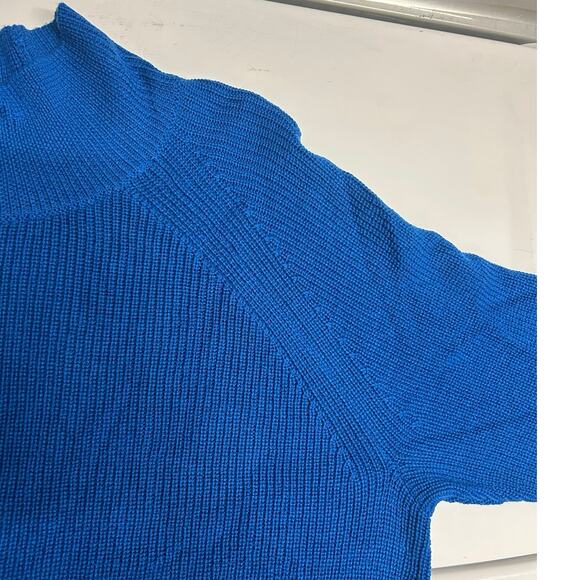 Eileen Fisher 100% Merino Wool Blue Marne Turtle Sweater plus Size 1X NWT $248 - Picture 5 of 8